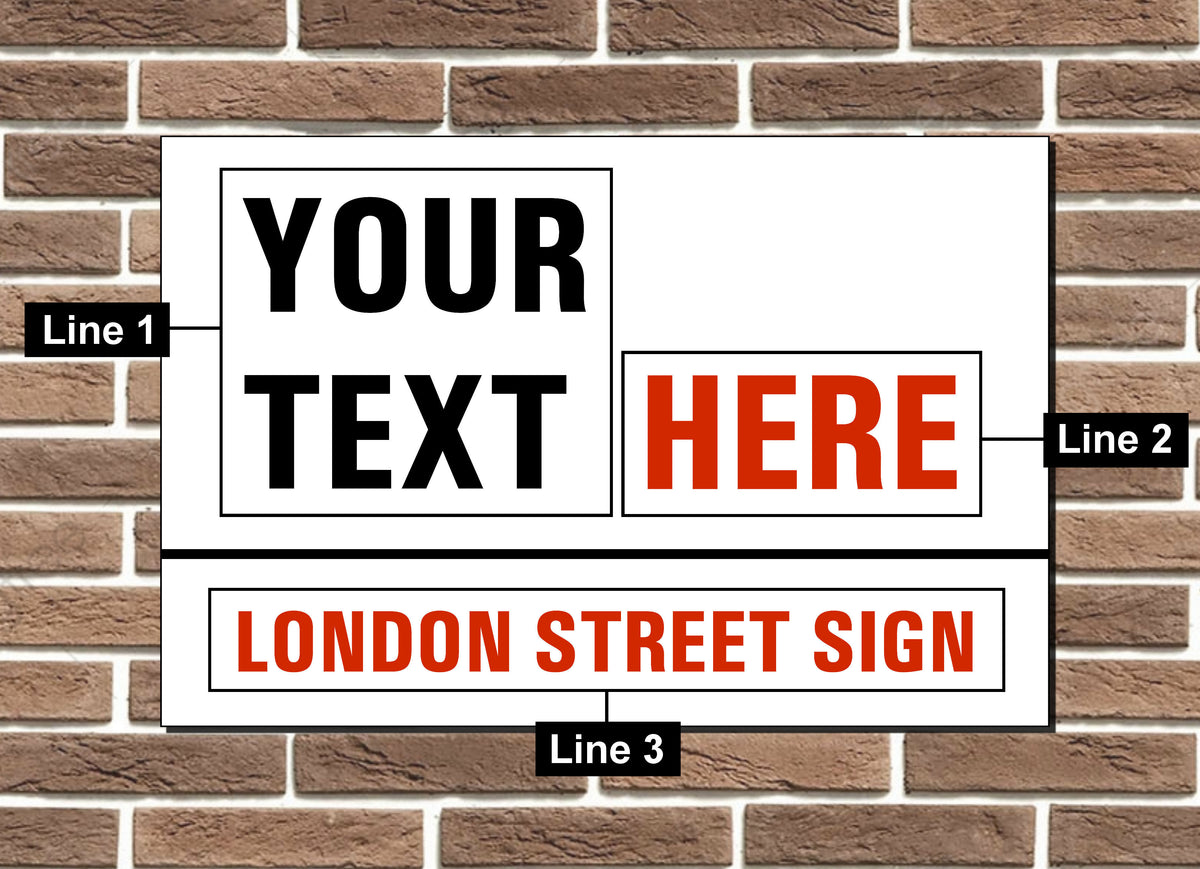 Personalised London Street Sign