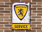 Peugeot Service Metal Sign