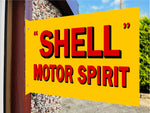 Shell Motor Spirit Double Sided Metal Flange Sign