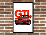 Volkswagen Golf GTI Metal Sign