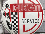 Ducati Service Enamel Sign